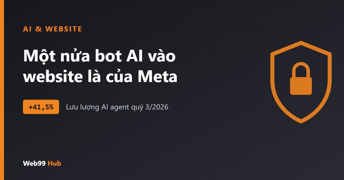 Một nửa lưu lượng bot AI vào website đến từ Meta: chủ website cần làm gì?