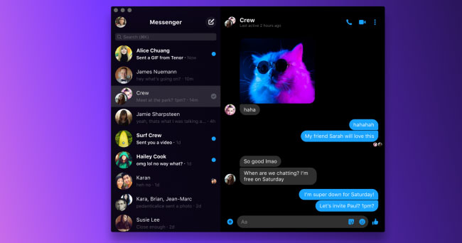 Facebook Messenger chính thức ra mắt trên PC và Mac